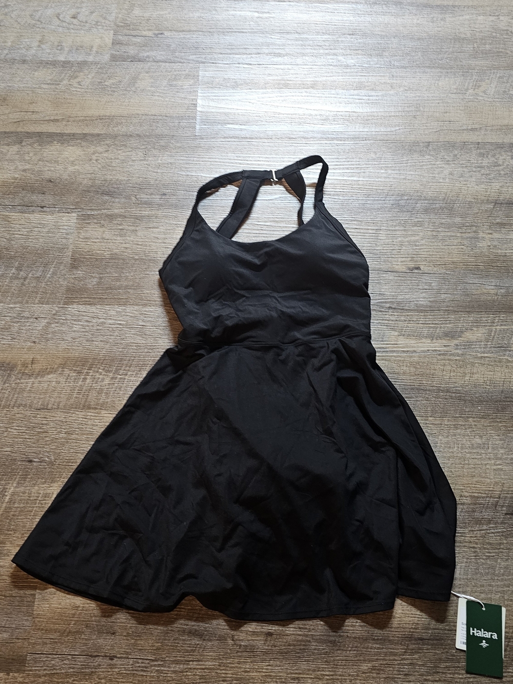 HALARA Black Skater Dress